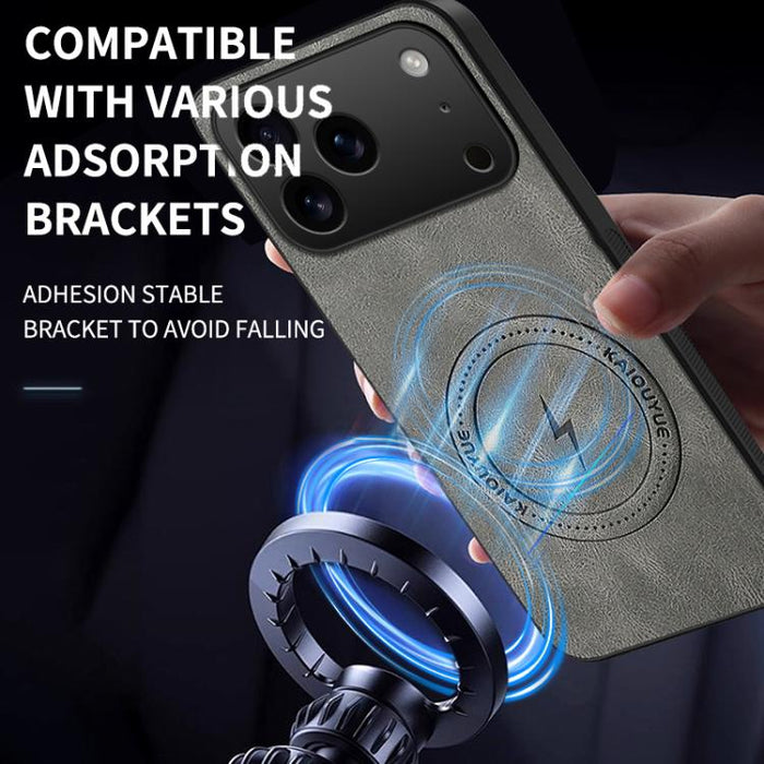 Funda magnética para teléfono WANLONFENG Serie SD con textura de napa, For iPhone 17 Pro Max, For iPhone 17 Pro, For iPhone 17, For iPhone Air