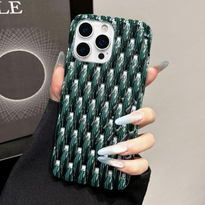 Funda para teléfono de TPU con textura retorcida galvanizada y diseño hueco para disipación de calor, For iPhone 12 Pro Max, For iPhone 12 Pro, For iPhone 11 Pro Max, For iPhone 11