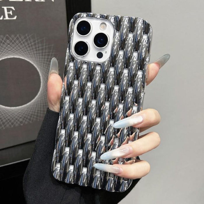 Funda para teléfono de TPU con textura retorcida galvanizada y diseño hueco para disipación de calor, For iPhone 12 Pro Max, For iPhone 12 Pro, For iPhone 11 Pro Max, For iPhone 11