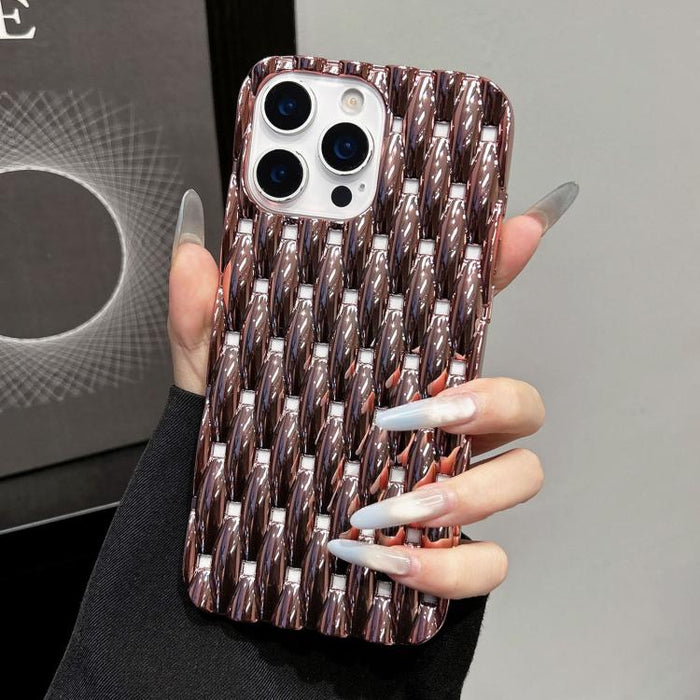 Funda para teléfono de TPU con textura retorcida galvanizada y diseño hueco para disipación de calor, For iPhone 12 Pro Max, For iPhone 12 Pro, For iPhone 11 Pro Max, For iPhone 11