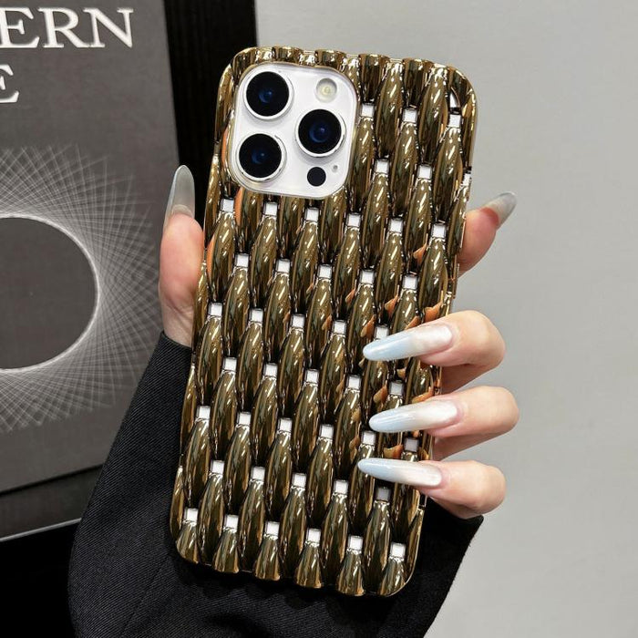 Funda para teléfono de TPU con textura retorcida galvanizada y diseño hueco para disipación de calor, For iPhone 12 Pro Max, For iPhone 12 Pro, For iPhone 11 Pro Max, For iPhone 11