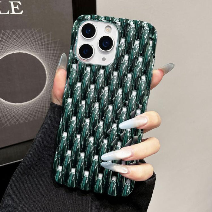 Funda para teléfono de TPU con textura retorcida galvanizada y diseño hueco para disipación de calor, For iPhone 12 Pro Max, For iPhone 12 Pro, For iPhone 11 Pro Max, For iPhone 11