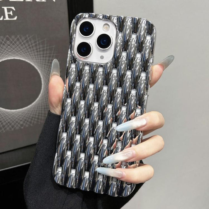 Funda para teléfono de TPU con textura retorcida galvanizada y diseño hueco para disipación de calor, For iPhone 12 Pro Max, For iPhone 12 Pro, For iPhone 11 Pro Max, For iPhone 11
