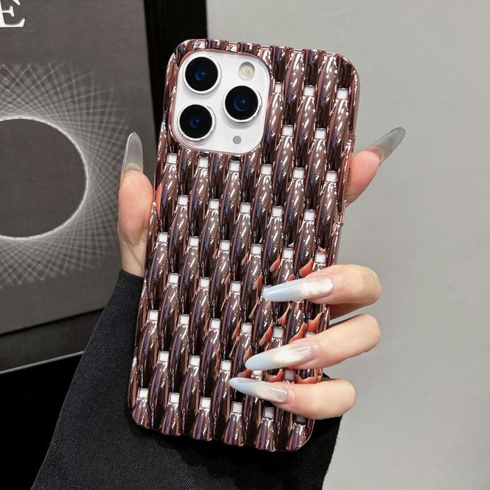 Funda para teléfono de TPU con textura retorcida galvanizada y diseño hueco para disipación de calor, For iPhone 12 Pro Max, For iPhone 12 Pro, For iPhone 11 Pro Max, For iPhone 11