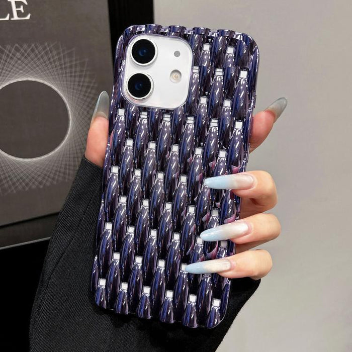 Funda para teléfono de TPU con textura retorcida galvanizada y diseño hueco para disipación de calor, For iPhone 12 Pro Max, For iPhone 12 Pro, For iPhone 11 Pro Max, For iPhone 11