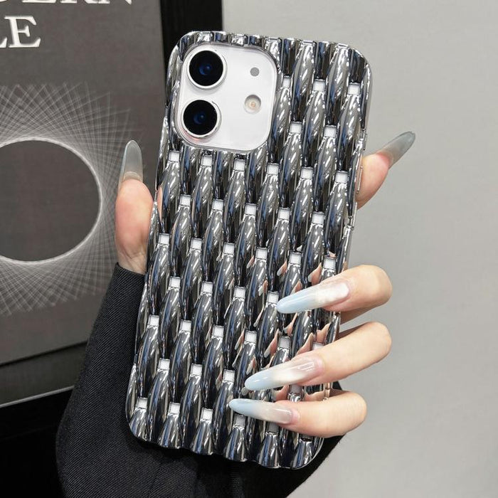 Funda para teléfono de TPU con textura retorcida galvanizada y diseño hueco para disipación de calor, For iPhone 12 Pro Max, For iPhone 12 Pro, For iPhone 11 Pro Max, For iPhone 11