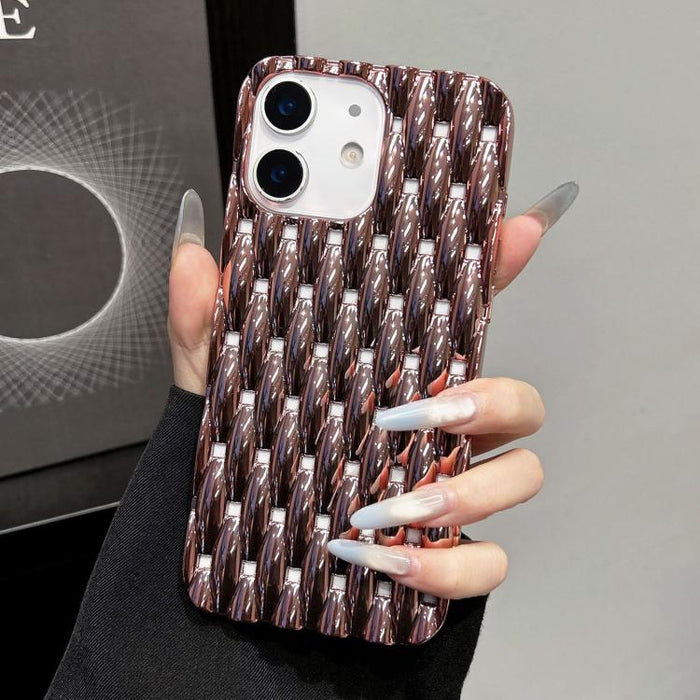 Funda para teléfono de TPU con textura retorcida galvanizada y diseño hueco para disipación de calor, For iPhone 12 Pro Max, For iPhone 12 Pro, For iPhone 11 Pro Max, For iPhone 11