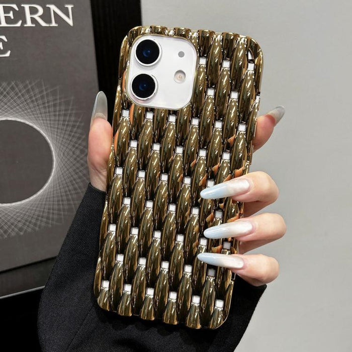 Funda para teléfono de TPU con textura retorcida galvanizada y diseño hueco para disipación de calor, For iPhone 12 Pro Max, For iPhone 12 Pro, For iPhone 11 Pro Max, For iPhone 11