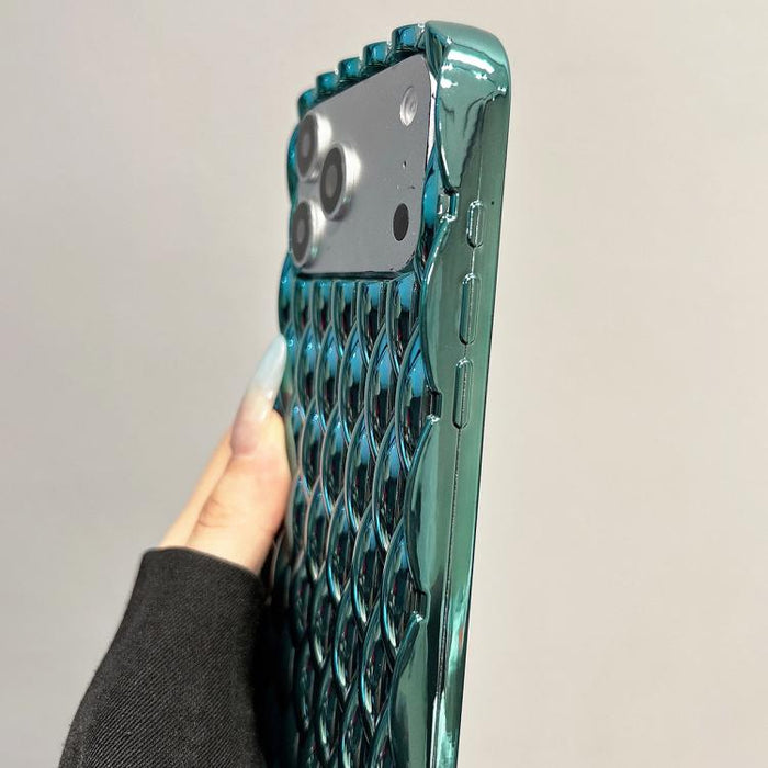 Funda para teléfono de TPU con textura retorcida galvanizada y diseño hueco para disipación de calor, For iPhone 12 Pro Max, For iPhone 12 Pro, For iPhone 11 Pro Max, For iPhone 11