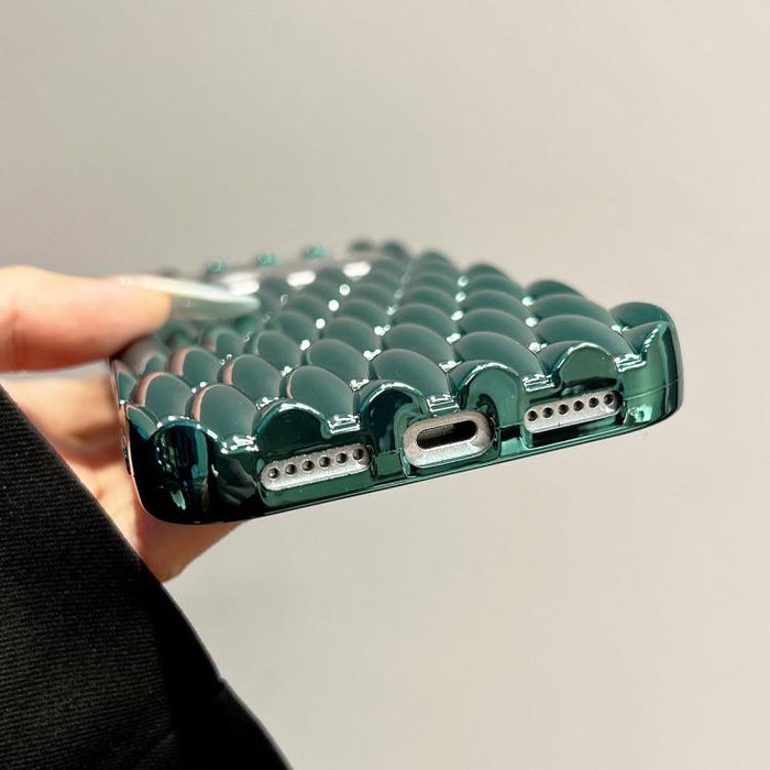 Funda para teléfono de TPU con textura retorcida galvanizada y diseño hueco para disipación de calor, For iPhone 12 Pro Max, For iPhone 12 Pro, For iPhone 11 Pro Max, For iPhone 11