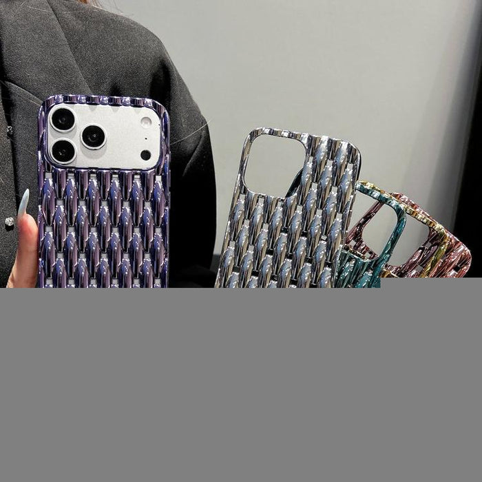 Funda para teléfono de TPU con textura retorcida galvanizada y diseño hueco para disipación de calor, For iPhone 12 Pro Max, For iPhone 12 Pro, For iPhone 11 Pro Max, For iPhone 11
