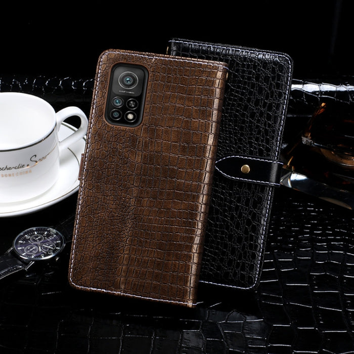 idewei Estuche de cuero con tapa horizontal con textura de cocodrilo con soporte y ranuras para tarjetas y billetera, For Xiaomi Mi 10T 5G, For Xiaomi Mi 10T Pro 5G, For Xiaomi Mi 10T Lite 5G, For Xiaomi Mi 10 Ultra, For Xiaomi Redmi K30 Ultra         ...