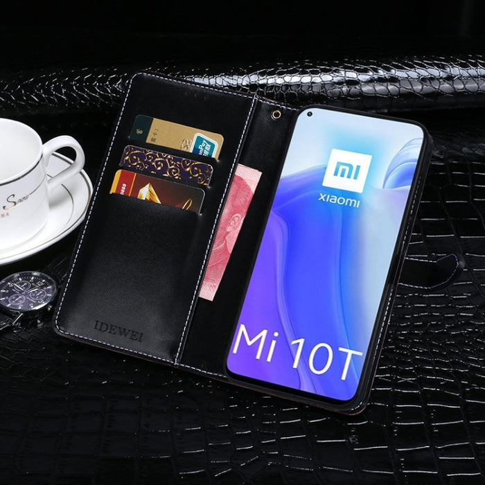 idewei Estuche de cuero con tapa horizontal con textura de cocodrilo con soporte y ranuras para tarjetas y billetera, For Xiaomi Mi 10T 5G, For Xiaomi Mi 10T Pro 5G, For Xiaomi Mi 10T Lite 5G, For Xiaomi Mi 10 Ultra, For Xiaomi Redmi K30 Ultra         ...