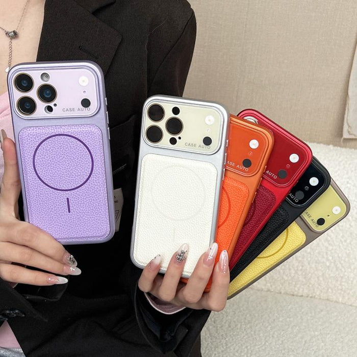 Se transforma en una funda magnética de TPU con textura de cuero de lichi de 17 pulgadas., For iPhone 13 Pro, For iPhone 13, For iPhone 12, For iPhone 12 Pro Max, For iPhone 12 Pro