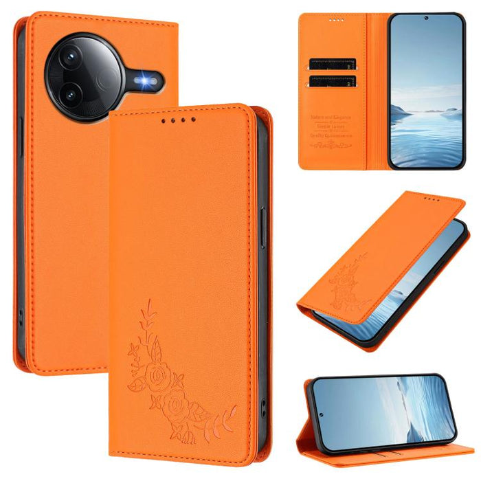 Funda para teléfono de piel vegana magnética RFID con relieve de peonía, For Redmi 14C 4G / A4 5G / Poco C75 4G, For Redmi Note 14 4G 164.84mm, For Redmi Note 14 Pro 5G / Poco X7 5G, For Redmi Note 14 5G / Poco M7 Pro 5G, For Redmi Note 14 Pro 4G      ...