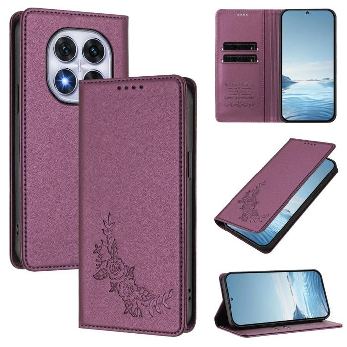 Funda para teléfono de piel vegana magnética RFID con relieve de peonía, For Redmi 14C 4G / A4 5G / Poco C75 4G, For Redmi Note 14 4G 164.84mm, For Redmi Note 14 Pro 5G / Poco X7 5G, For Redmi Note 14 5G / Poco M7 Pro 5G, For Redmi Note 14 Pro 4G      ...