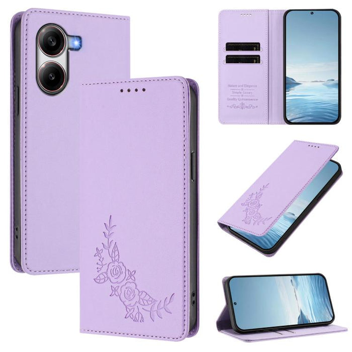 Funda para teléfono de piel vegana magnética RFID con relieve de peonía, For Xiaomi 15T 5G, For Xiaomi Civi 5 Pro 5G, For Xiaomi 15S Pro, For Xiaomi 15 Ultra, For Xiaomi Poco X7 Pro 5G / Redmi Turbo 4 5G, For Xiaomi 15 Pro, For Xiaomi 15               ...