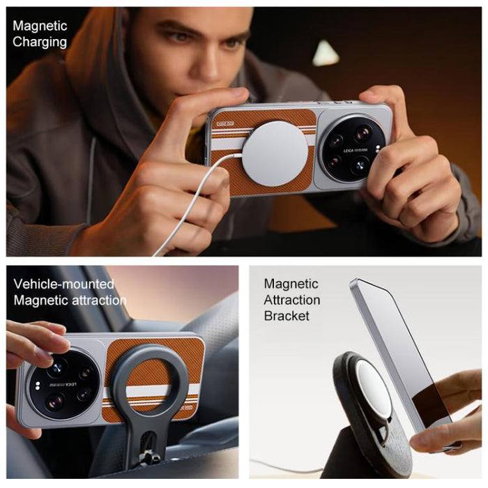 Funda magnética de TPU para teléfono con revestimiento de cuero Flower World Series, For Xiaomi 17 Ultra, For Xiaomi 17 Pro Max, For Xiaomi 17 Pro