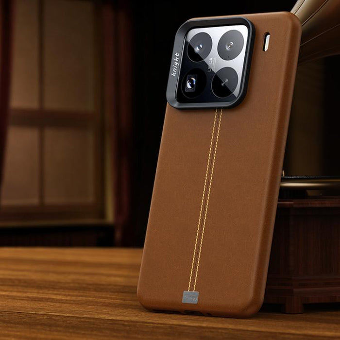 Funda magnética para teléfono Jazz Series con marco de metal texturizado y piel vegana de estilo retro., For Xiaomi 17, For Xiaomi 15S Pro, For Xiaomi 15 Pro, For Xiaomi 15, For Xiaomi 14 Pro, For Xiaomi 14