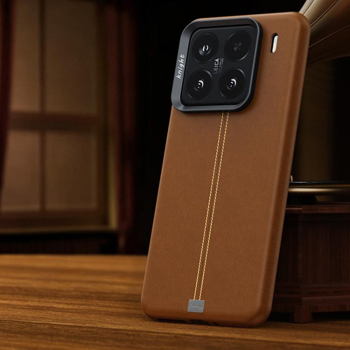 Funda magnética para teléfono Jazz Series con marco de metal texturizado y piel vegana de estilo retro., For Xiaomi 17, For Xiaomi 15S Pro, For Xiaomi 15 Pro, For Xiaomi 15, For Xiaomi 14 Pro, For Xiaomi 14