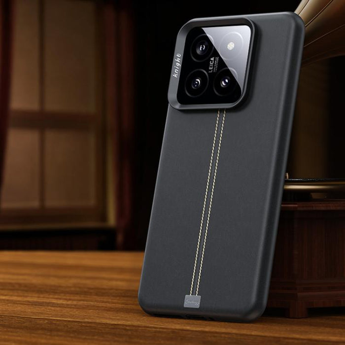 Funda magnética para teléfono Jazz Series con marco de metal texturizado y piel vegana de estilo retro., For Xiaomi 17, For Xiaomi 15S Pro, For Xiaomi 15 Pro, For Xiaomi 15, For Xiaomi 14 Pro, For Xiaomi 14