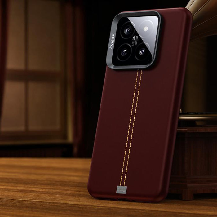 Funda magnética para teléfono Jazz Series con marco de metal texturizado y piel vegana de estilo retro., For Xiaomi 17, For Xiaomi 15S Pro, For Xiaomi 15 Pro, For Xiaomi 15, For Xiaomi 14 Pro, For Xiaomi 14