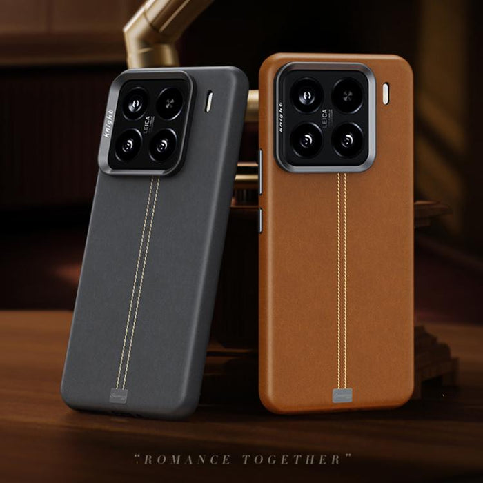 Funda magnética para teléfono Jazz Series con marco de metal texturizado y piel vegana de estilo retro., For Xiaomi 17, For Xiaomi 15S Pro, For Xiaomi 15 Pro, For Xiaomi 15, For Xiaomi 14 Pro, For Xiaomi 14
