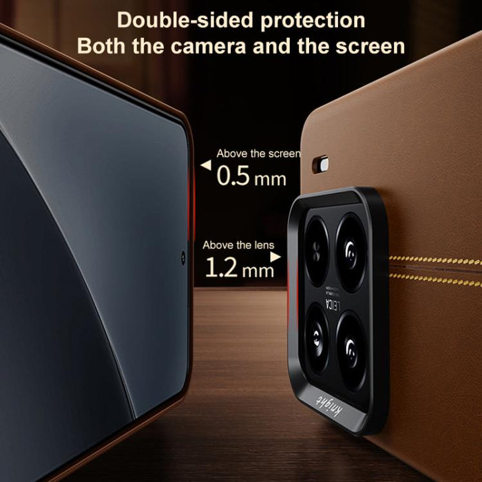 Funda magnética para teléfono Jazz Series con marco de metal texturizado y piel vegana de estilo retro., For Xiaomi 17, For Xiaomi 15S Pro, For Xiaomi 15 Pro, For Xiaomi 15, For Xiaomi 14 Pro, For Xiaomi 14