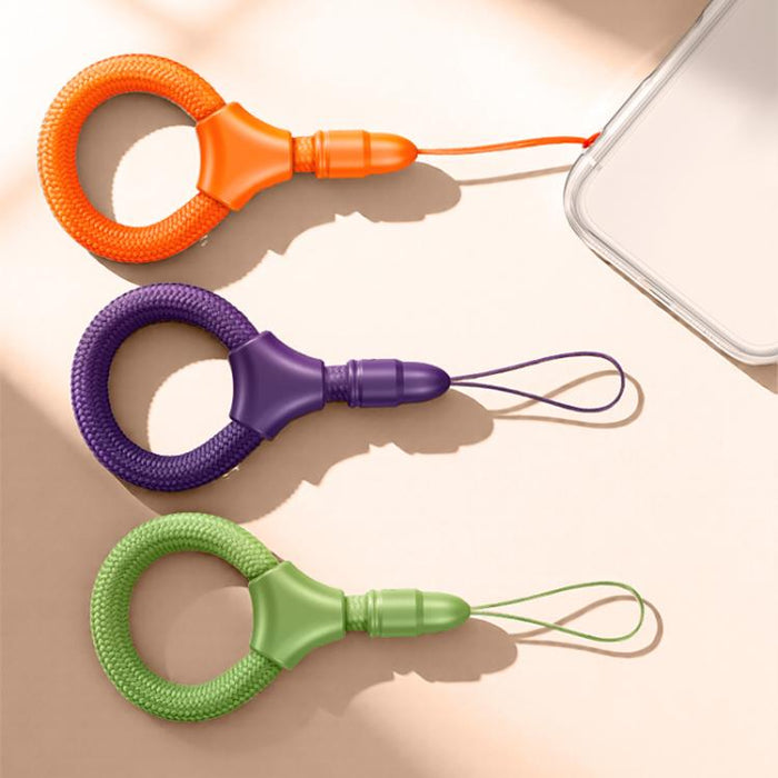 Mini cordón para teléfono con anillo autoblocante