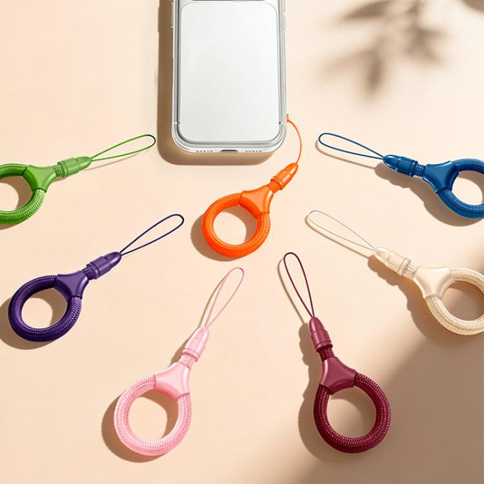 Mini cordón para teléfono con anillo autoblocante
