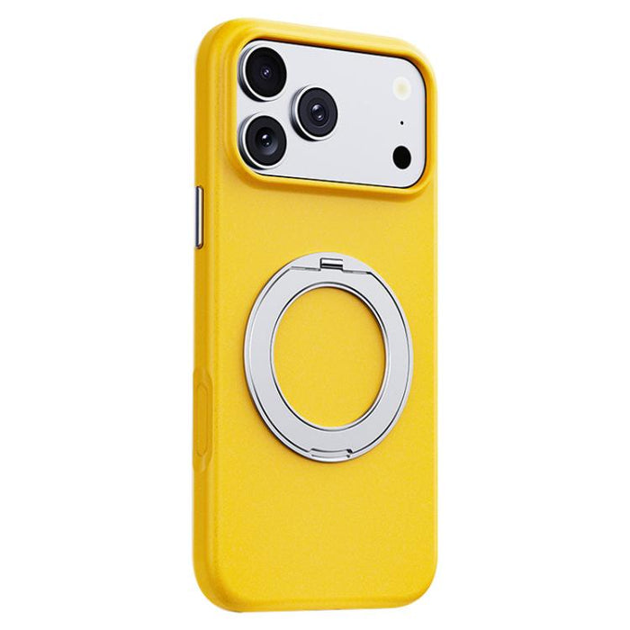 Funda magnética para teléfono Boundless Series Rock Sand con soporte de aleación giratorio de 360 grados., For iPhone 17 Pro Max, For iPhone 17 Pro, For iPhone 16 Pro Max, For iPhone 16 Pro