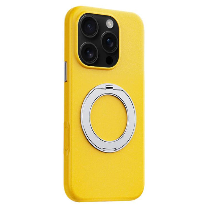 Funda magnética para teléfono Boundless Series Rock Sand con soporte de aleación giratorio de 360 grados., For iPhone 17 Pro Max, For iPhone 17 Pro, For iPhone 16 Pro Max, For iPhone 16 Pro