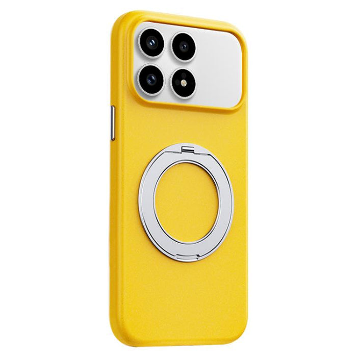 Funda magnética para teléfono Boundless Series Rock Sand con soporte de aleación giratorio de 360 grados., For Redmi K90, For Redmi K90 Pro Max