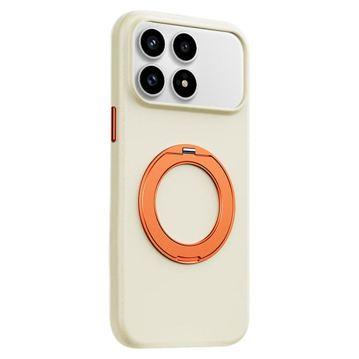 Funda magnética para teléfono Boundless Series Rock Sand con soporte de aleación giratorio de 360 grados., For Redmi K90, For Redmi K90 Pro Max