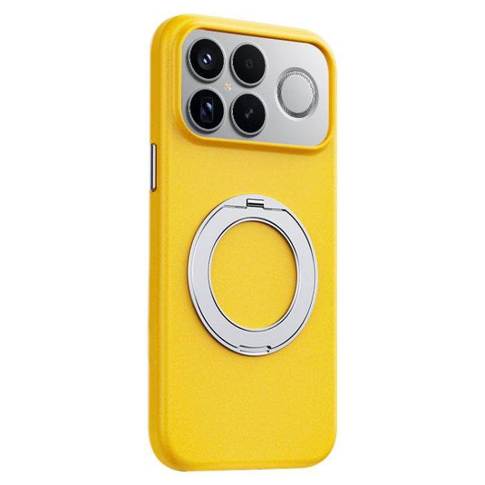 Funda magnética para teléfono Boundless Series Rock Sand con soporte de aleación giratorio de 360 grados., For Redmi K90, For Redmi K90 Pro Max