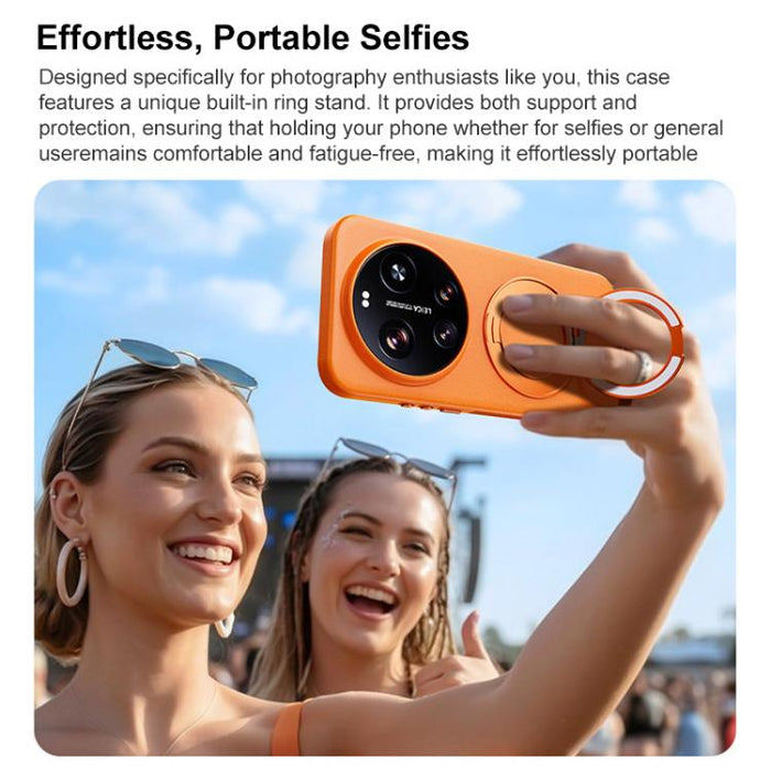 Funda magnética para teléfono Boundless Series Rock Sand con soporte de aleación giratorio de 360 grados., For Redmi K90, For Redmi K90 Pro Max