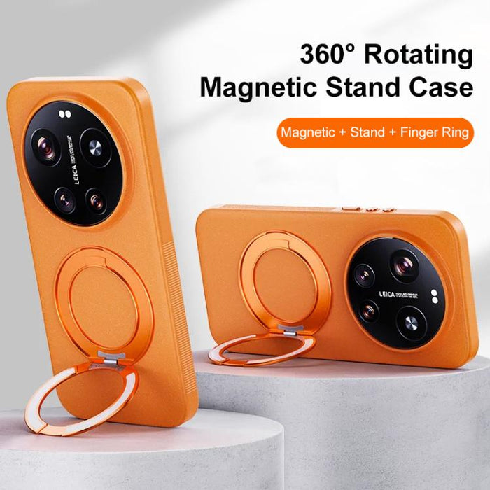 Funda magnética para teléfono Boundless Series Rock Sand con soporte de aleación giratorio de 360 grados., For Redmi K90, For Redmi K90 Pro Max