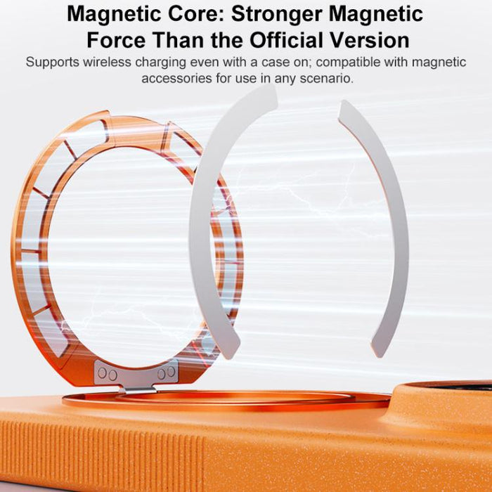 Funda magnética para teléfono Boundless Series Rock Sand con soporte de aleación giratorio de 360 grados., For Redmi K90, For Redmi K90 Pro Max