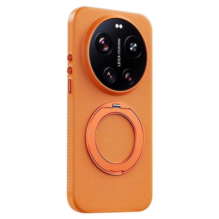 Funda magnética para teléfono Boundless Series Rock Sand con soporte de aleación giratorio de 360 grados., For Xiaomi 17 Ultra, For Xiaomi 17 Pro Max, For Xiaomi 17 Pro, For Xiaomi 17
