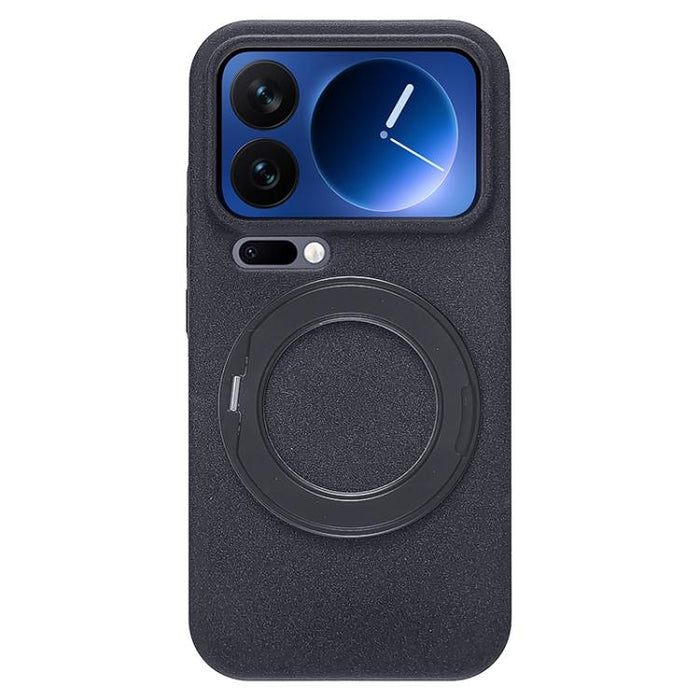 Funda magnética para teléfono Boundless Series Rock Sand con soporte de aleación giratorio de 360 grados., For Xiaomi 17 Ultra, For Xiaomi 17 Pro Max, For Xiaomi 17 Pro, For Xiaomi 17
