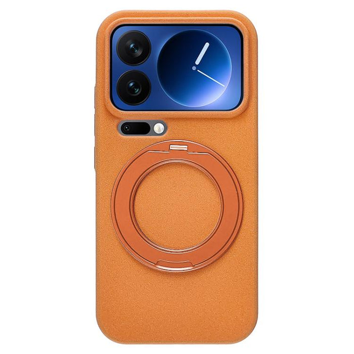 Funda magnética para teléfono Boundless Series Rock Sand con soporte de aleación giratorio de 360 grados., For Xiaomi 17 Ultra, For Xiaomi 17 Pro Max, For Xiaomi 17 Pro, For Xiaomi 17