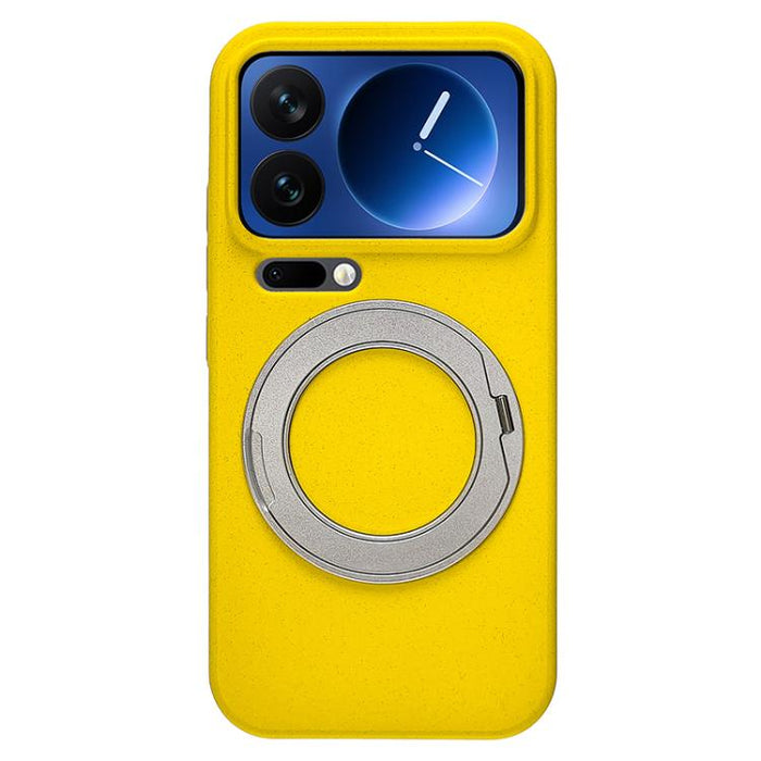 Funda magnética para teléfono Boundless Series Rock Sand con soporte de aleación giratorio de 360 grados., For Xiaomi 17 Ultra, For Xiaomi 17 Pro Max, For Xiaomi 17 Pro, For Xiaomi 17