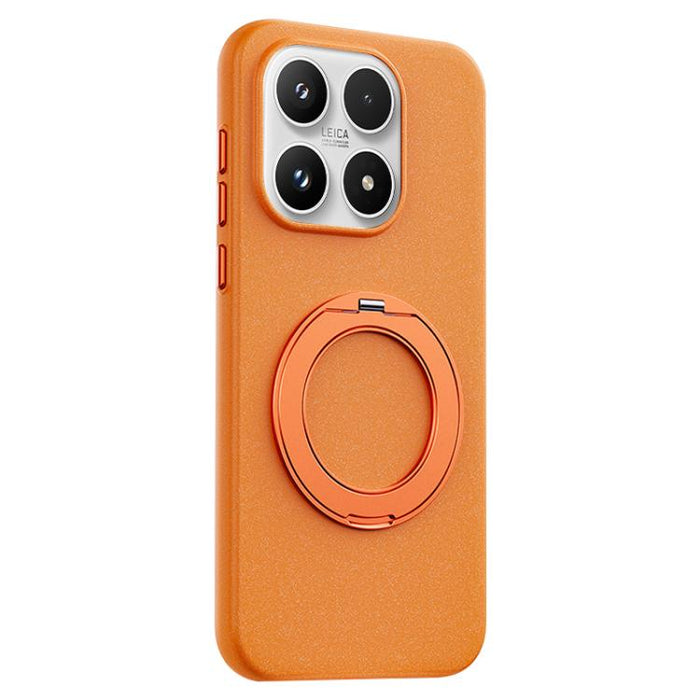 Funda magnética para teléfono Boundless Series Rock Sand con soporte de aleación giratorio de 360 grados., For Xiaomi 17 Ultra, For Xiaomi 17 Pro Max, For Xiaomi 17 Pro, For Xiaomi 17