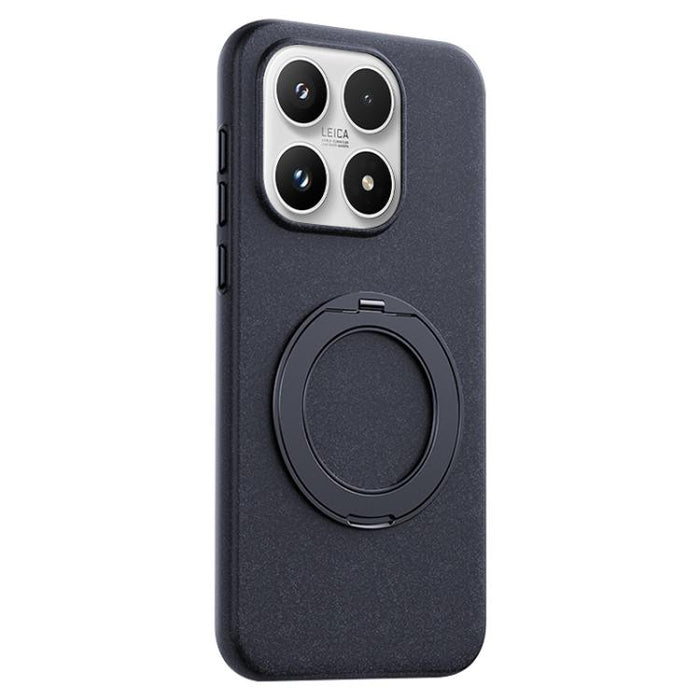 Funda magnética para teléfono Boundless Series Rock Sand con soporte de aleación giratorio de 360 grados., For Xiaomi 17 Ultra, For Xiaomi 17 Pro Max, For Xiaomi 17 Pro, For Xiaomi 17