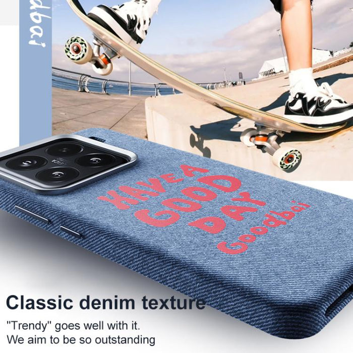 Hermosa funda magnética para teléfono con textura vaquera y cobertura total., For Xiaomi 17, For Xiaomi 15S Pro, For Xiaomi 15 Pro, For Xiaomi 15, For Xiaomi 14 Pro, For Xiaomi 14
