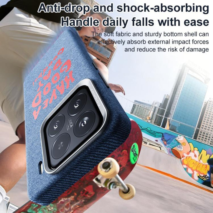 Hermosa funda magnética para teléfono con textura vaquera y cobertura total., For Xiaomi 17, For Xiaomi 15S Pro, For Xiaomi 15 Pro, For Xiaomi 15, For Xiaomi 14 Pro, For Xiaomi 14