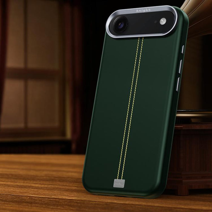 Funda magnética para teléfono Jazz Series con marco de metal texturizado y piel vegana de estilo retro., For iPhone 17 Pro Max, For iPhone 17 Pro, For iPhone 17, For iPhone Air, For iPhone 16 Pro Max, For iPhone 16 Pro, For iPhone 16 Plus, For iPhone 1...