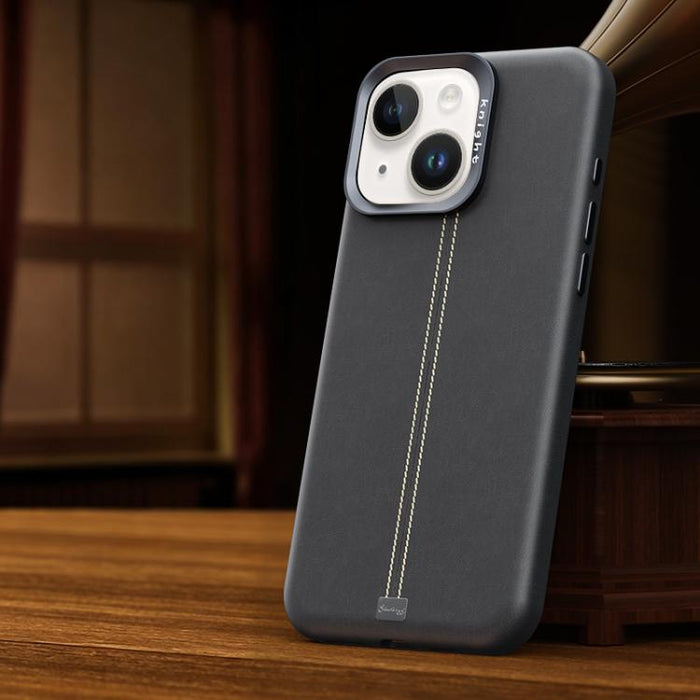 Funda magnética para teléfono Jazz Series con marco de metal texturizado y piel vegana de estilo retro., For iPhone 17 Pro Max, For iPhone 17 Pro, For iPhone 17, For iPhone Air, For iPhone 16 Pro Max, For iPhone 16 Pro, For iPhone 16 Plus, For iPhone 1...