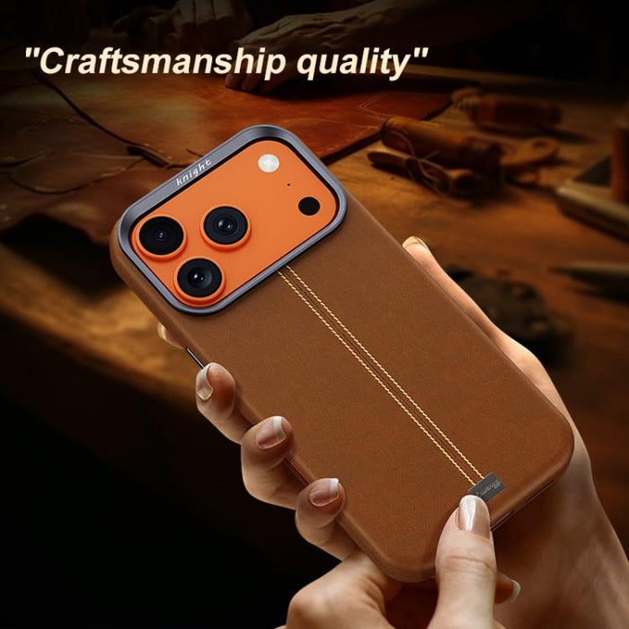 Funda magnética para teléfono Jazz Series con marco de metal texturizado y piel vegana de estilo retro., For iPhone 17 Pro Max, For iPhone 17 Pro, For iPhone 17, For iPhone Air, For iPhone 16 Pro Max, For iPhone 16 Pro, For iPhone 16 Plus, For iPhone 1...