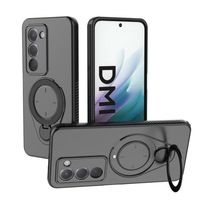 Funda para teléfono con soporte de anillo WANLONFENG y protector de pantalla, For Redmi 15 5G Global 169.5mm, For Redmi 15 5G / 4G EU 171mm, For Redmi 15C 5G / 4G Global 171mm, For Redmi 15C 5G / 4G EU 173mm